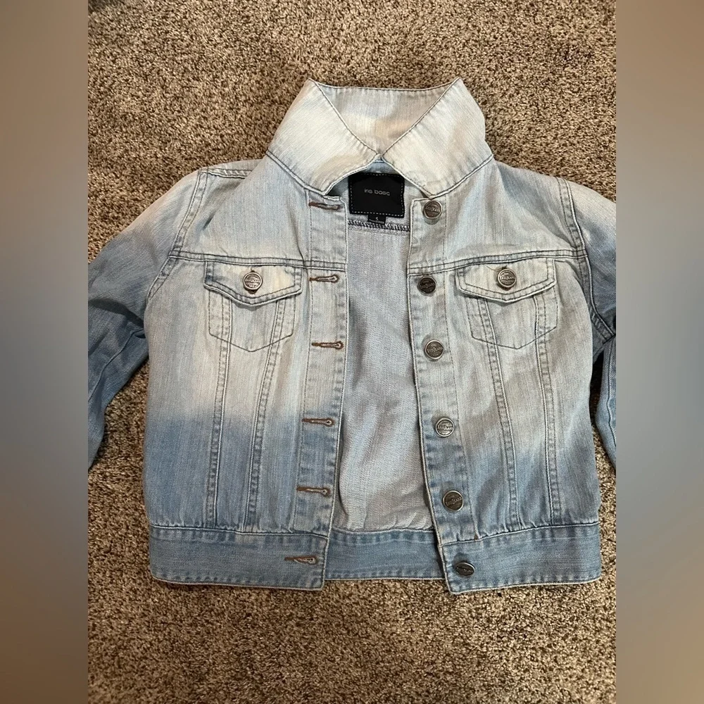 Girls Light Blue Denim Jacket - Picture 4 of 6